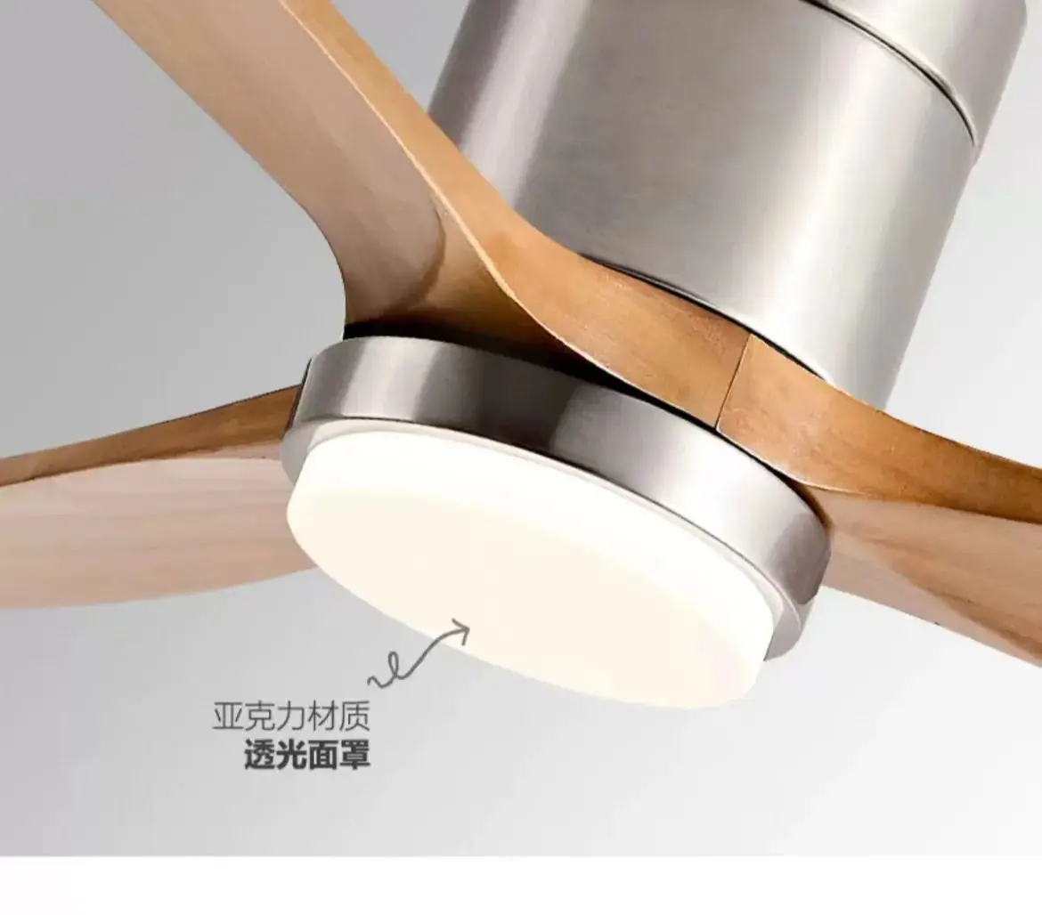 Imagem -06 - Low Profile Ventilador de Teto com Luz Esculpida Madeira Fan Blade Silencioso Motor dc Reversível Controle Remoto para Uso ao ar Livre 60