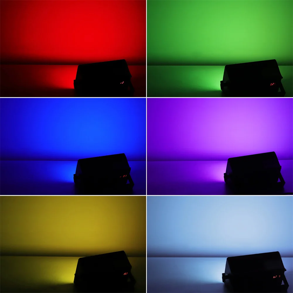 DayFlicker LED Strobe Lights RGB DJ Disco Lights Flash Party Lighting DMX Control for Wedding Xmas Birthday Club Live Concert