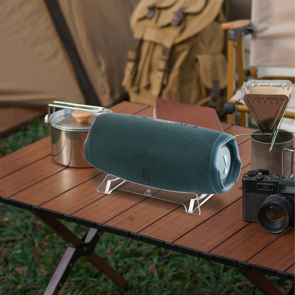 Soporte acrílico para altavoz, soporte para altavoz de escritorio resistente al desgaste, Base de almacenamiento antideslizante para caja de sonido para JBL Charge5/Charge6