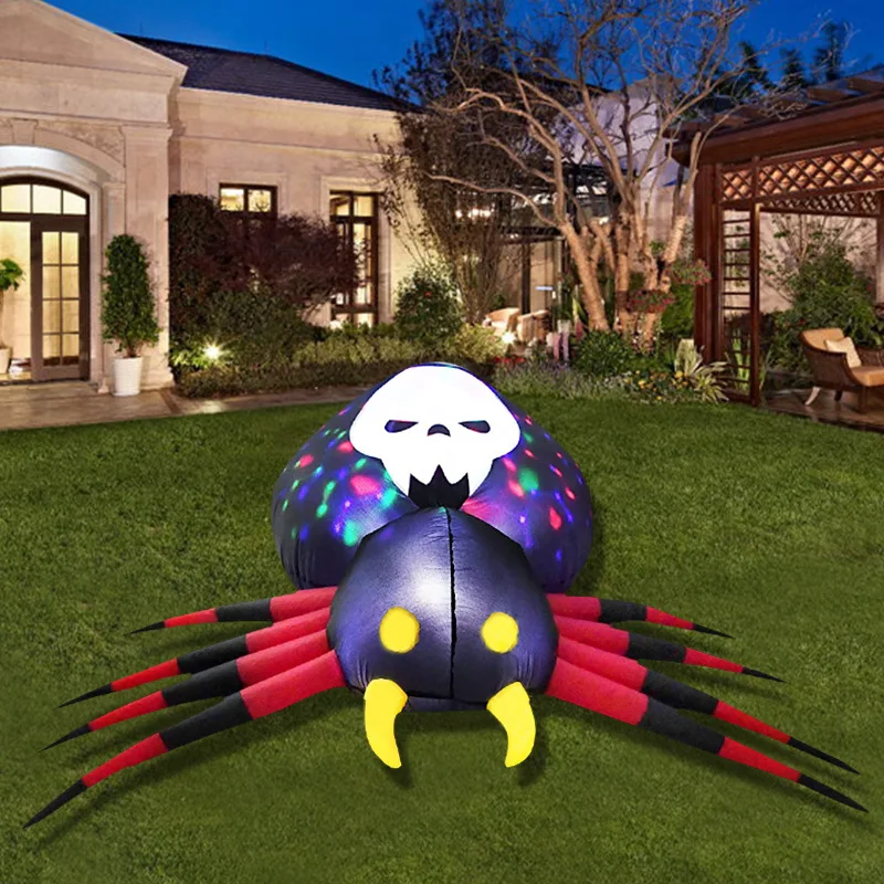 

Halloween Inflatable 1.6m Spider Giant Air Blow Up Decoration Scary Party Decor