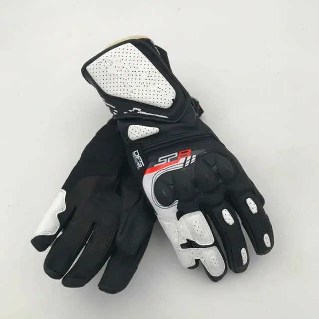 

New SP-8 V3 LEATHER GLOVES motorcycle anti-fall summer long gloves touch screen