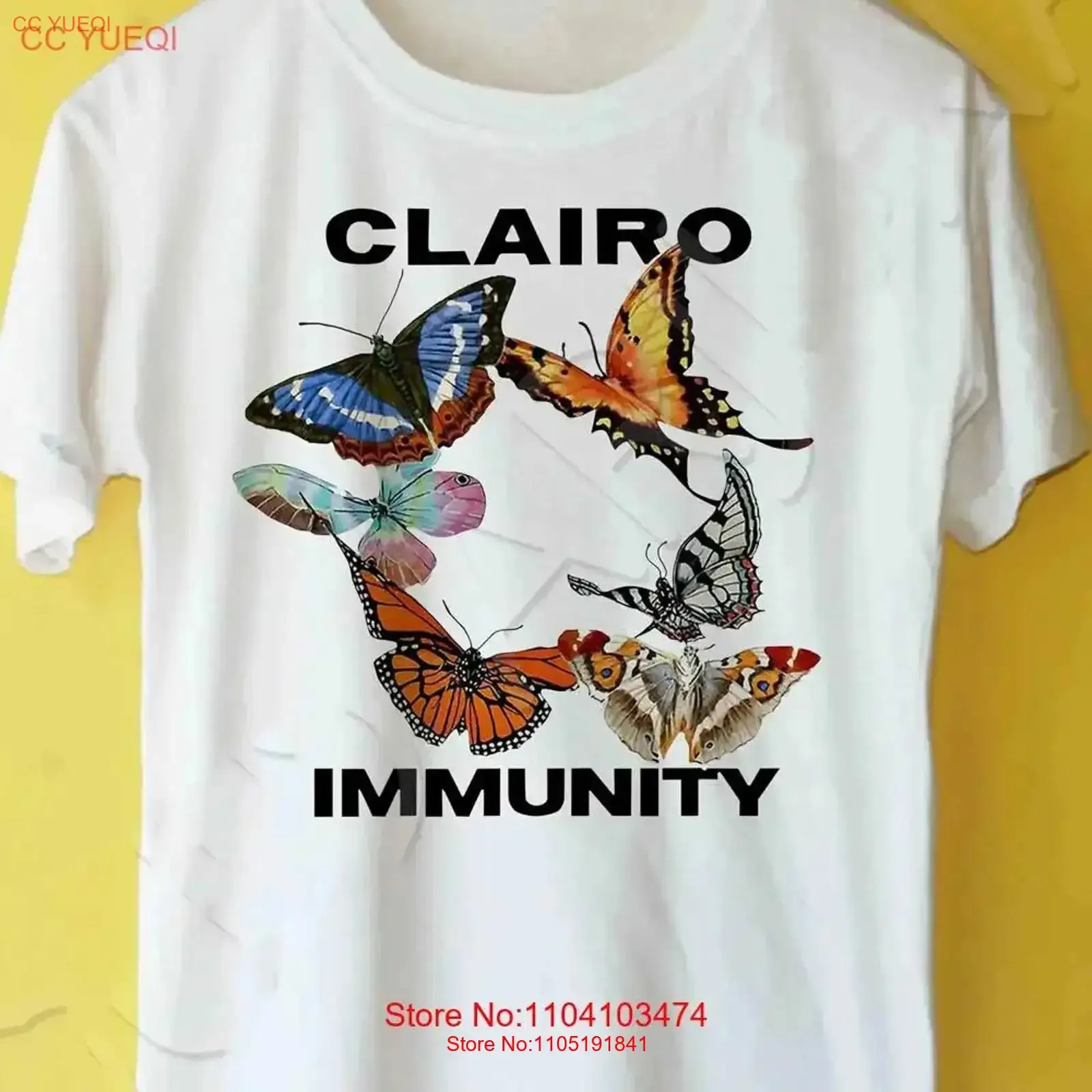 LOVELY Clairo IMMUNITY T shirt white All sizes S to 5XL 1F813 vintage Washed streetwear Slightly Stretched Breathable fashion