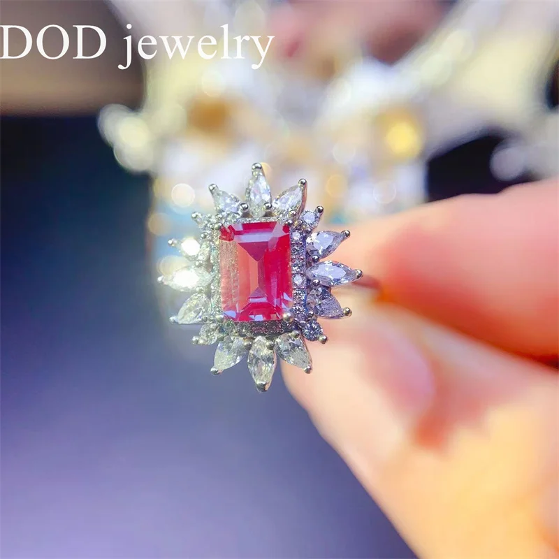 Gorgeous Color 1.0CT LAB Alexander Gemstone Ring for Women Solid 925 Sterling Silver Ring Luxury Engagement Gift Ring