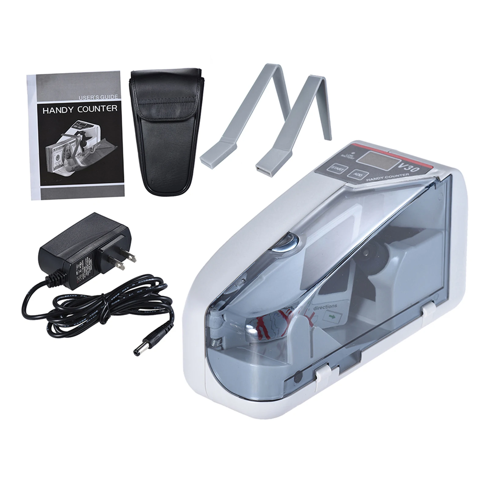 【New】Mini Handy Bill Cash Banknote Counter Money Currency Counting Machine AC Or Battery Powered Mini Bill Counter