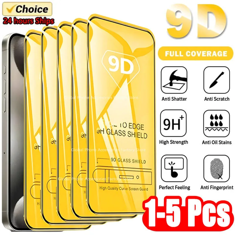 1-5PCS 9D Tempered …