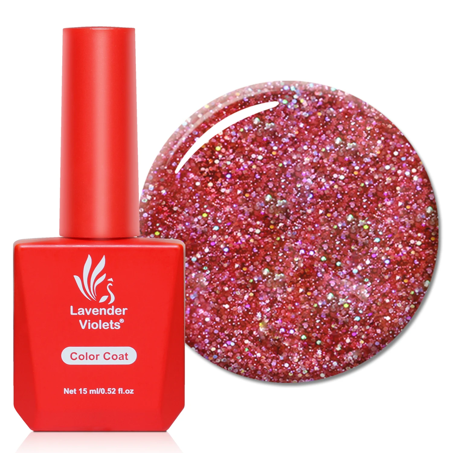 15Ml Glitter Red Sh…