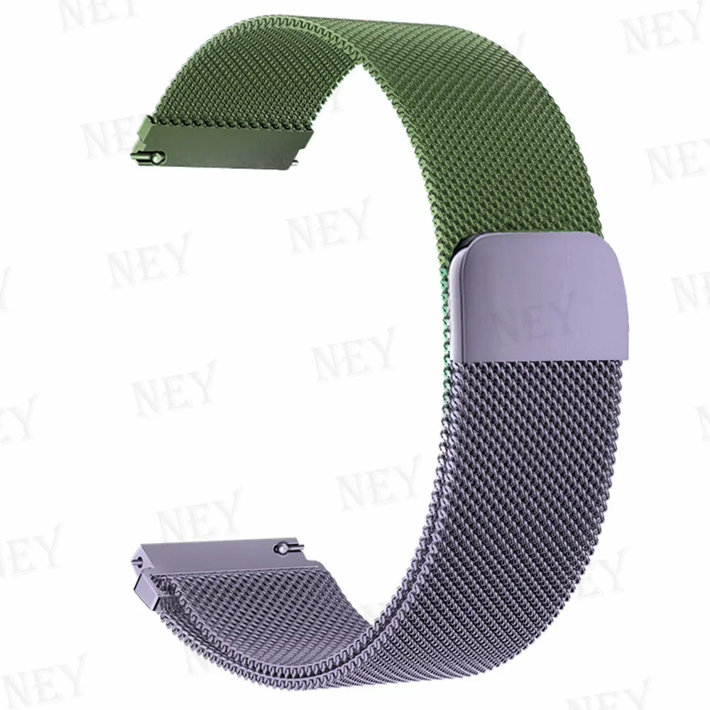 20 mm/22 mm Milanaise-Band für Amazfit GTS/2/2e/3/4/GTS2 Mini/GTR 47 mm/GTR2/3/4/Pro Stratos Metallarmband Amazfit Bip 3 Pro Armband