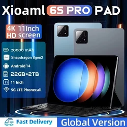 2024 Pad 6S Pro Global Version Оригинальный планшетный ПК Android 14 Pad 6s Pro Snapdragon 8 Gen2 16 ГБ 1 ТБ 2 ТБ 5G Dual Wifi 4K Tablet