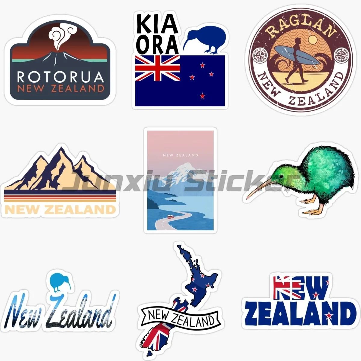 

New Zealand Flag Stickers Motorcycle Laptop wall truck window helmet racing Refrigerator Decoration Tablet Computer car decals