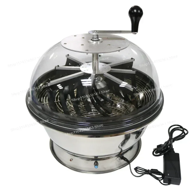 16''/19''/24'' Electric Twisted Spin-Cut Leaf Bowl Trimmer - With Hand-Drive Function for Plants, Herbs & Flowers
