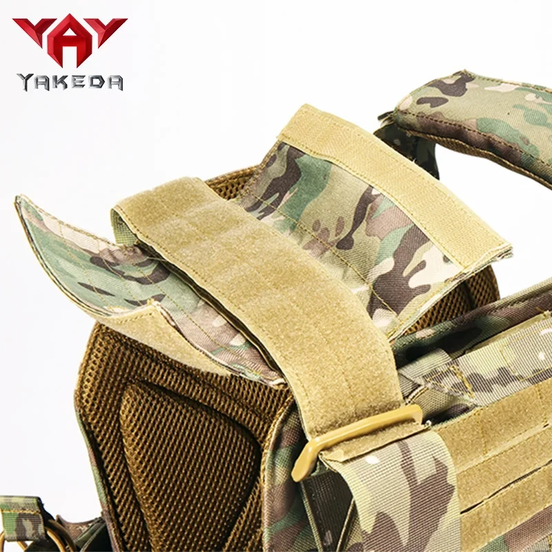 Imagem -05 - Nylon Placa Transportadora Colete Tático Caça ao ar Livre Proteção Ajustável Modular Vest para Airsoft Combat Acessórios Yakeda1000d