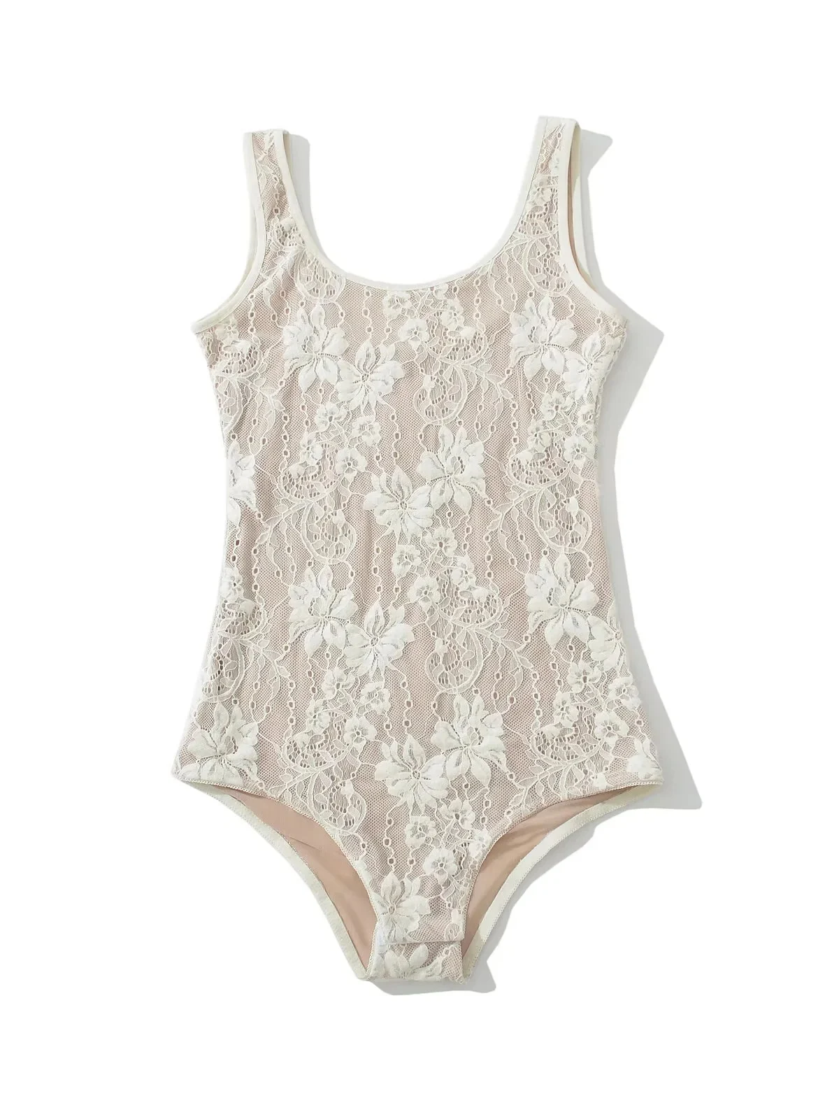 

American Sle Sexy Lace Crop Top Women's Slimming Bal Bodysuit Hook Embroidery Streetwear Polyester Fiber mid Waist