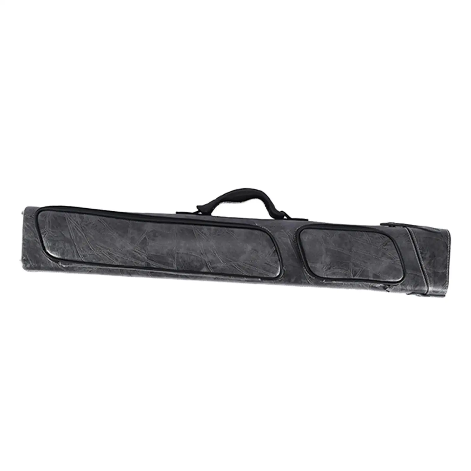 Billiard Cue Case PU Leather Protective Pool Stick Bag Large Capacity Cue Holder for Billiard Players Storage