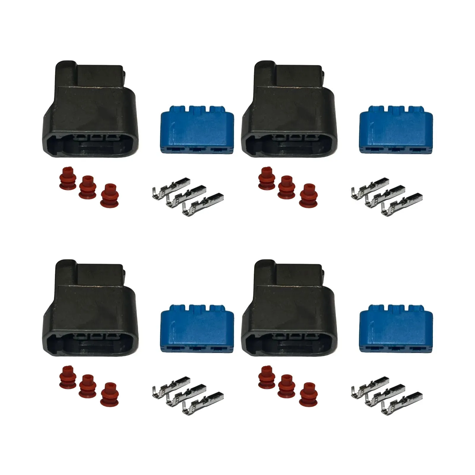 4Pcs 3 Pin Ignition Coil Pack Connector Plug For Honda Accord 2003-2007 Civic 2001-2006