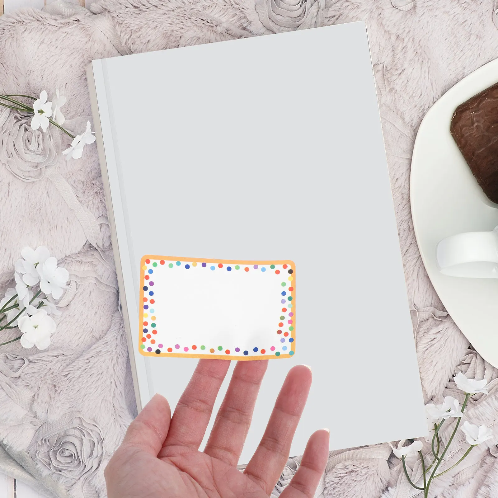 

23 Sheets Blank Name Labels Stickers Self Adhesive Waterproof Classroom Office Home Organization Labeling Supplies for School