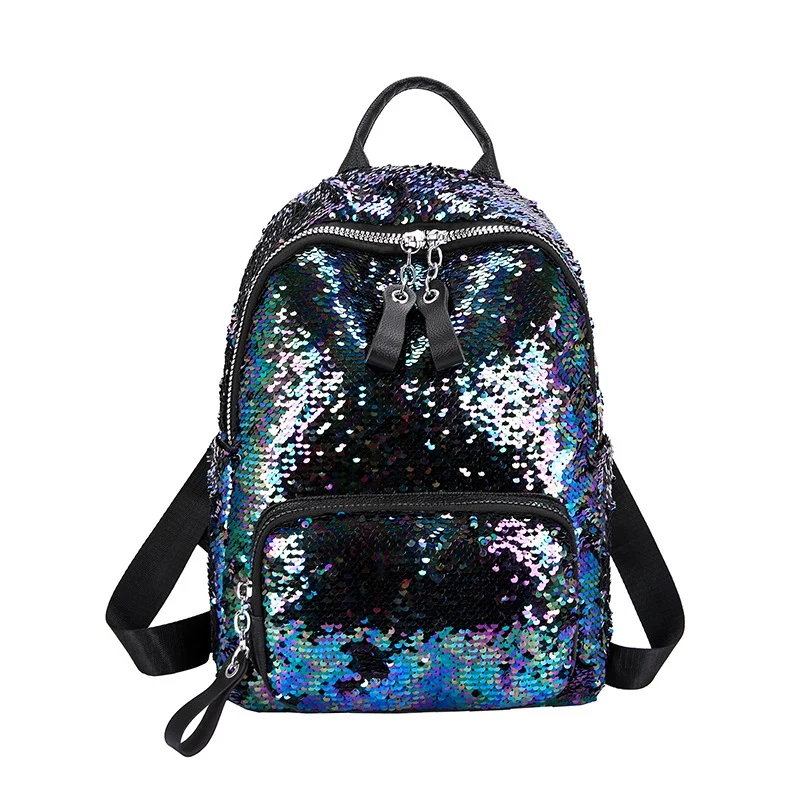 

Hot Kf-Sequin Bag Cool Cool Wild Fashion Color Sequins Backpack Leisure Travel Outdoor Sports Bag