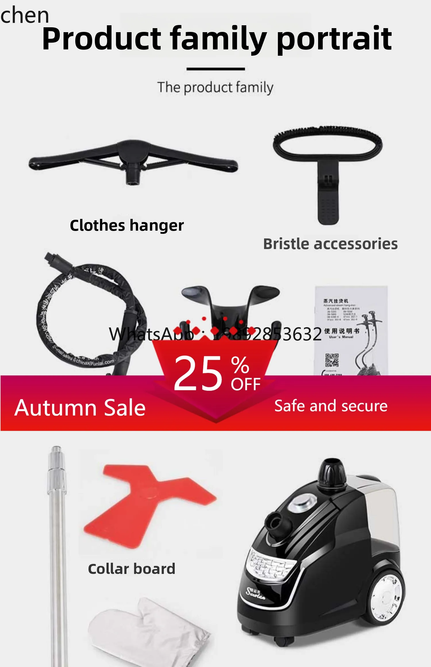 

steam hanging iron for commercial ironing vertical household clothing store high-power iron ironing machine