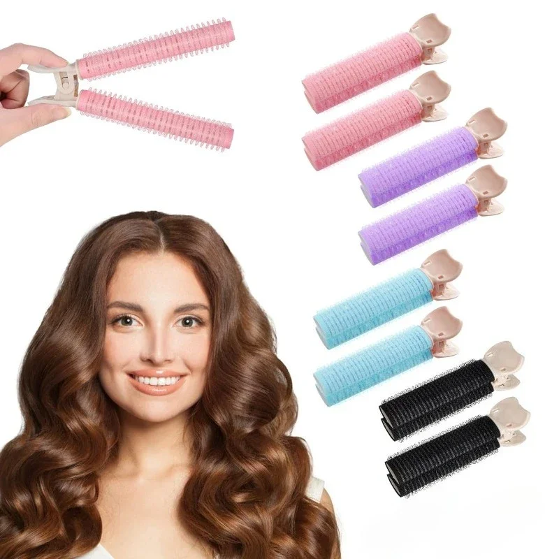 2/4pcs Korean Hair Claws Rollers for Women Root Lift Clips Volumizing Styling Tool Fluffy Clip No Heat Curling Hair Accessories