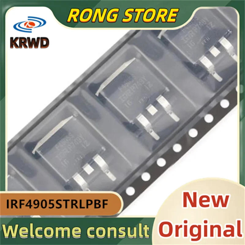 5PCS  F4905S  New Original IRF4905STRLPBF IRF4905S TO-263-3  -55V/-42A