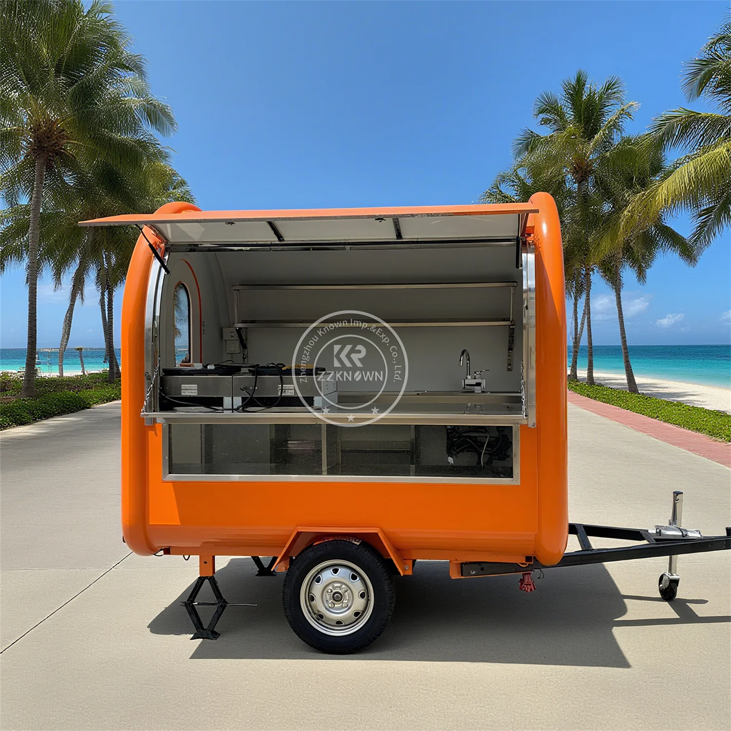 

Mobile Popcorn Coffee Ice Cream Lemonade Snow Cone Cart Fast Food Concession Trailer Fast Food Truck With Full Kitchen