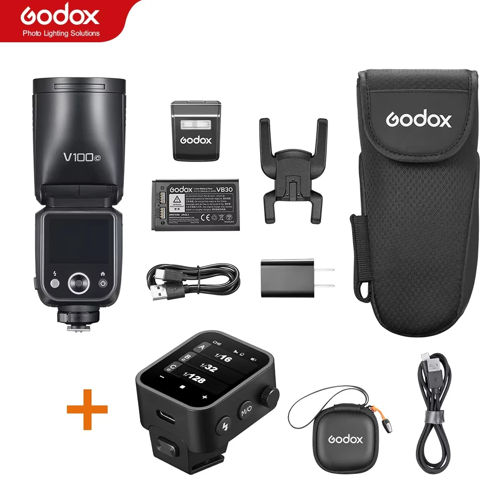 

NEW Godox V100 C/N/S/F/O TTL Li-ion Round Head On-Camera Flash 100Ws Beyond Limits V100S V100C V100N V100F V100O with X3 Trigger
