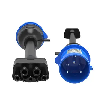 עבור tesla מודל 3 s y x כחול cee מתאם מתכוונן מהיר מחבר 220v-250v 32a 3 pin eu