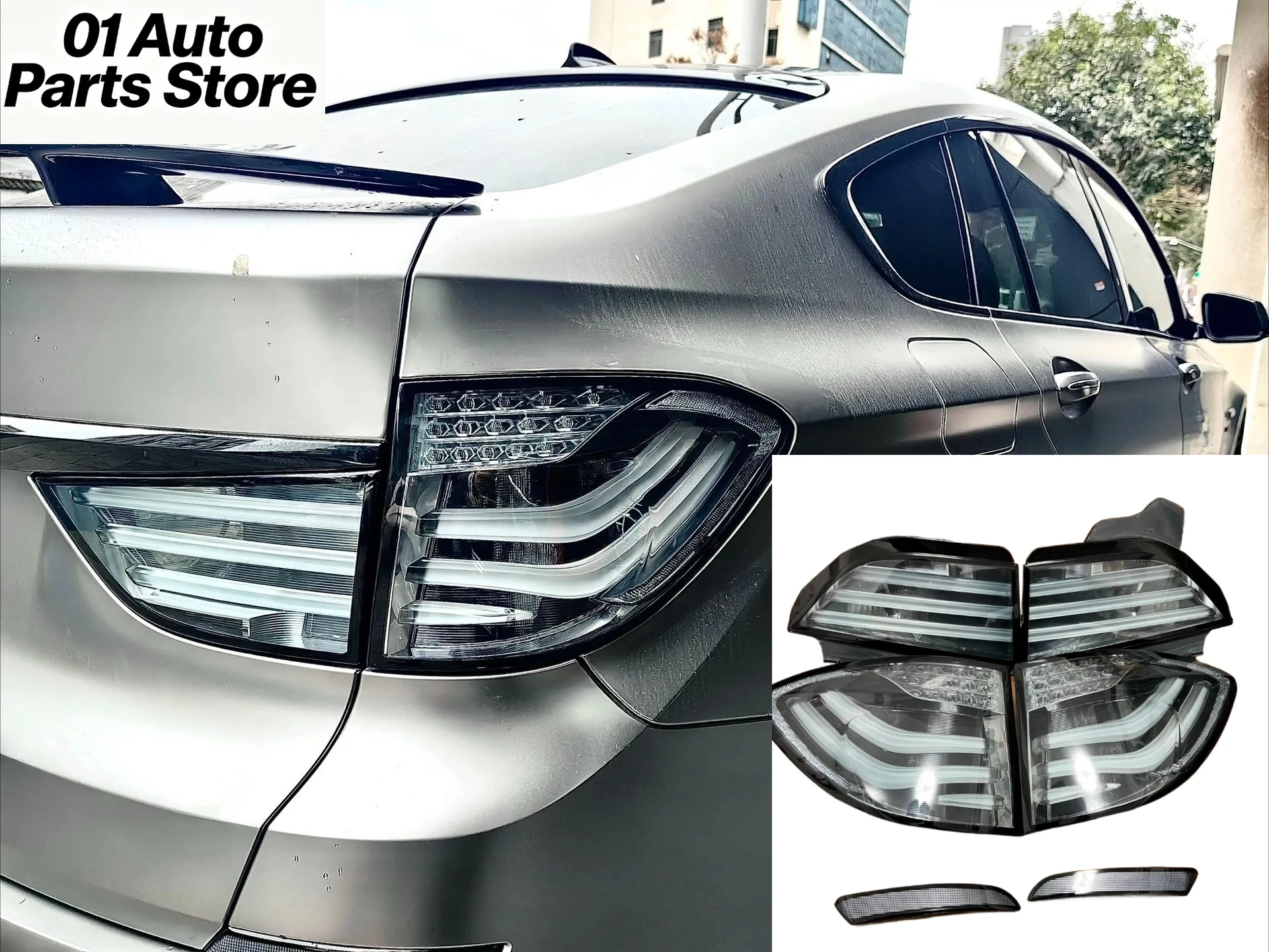 A Set Customized Handmade Taillights For BMW Gt535i Venom Modified Taillights Clear Taillights