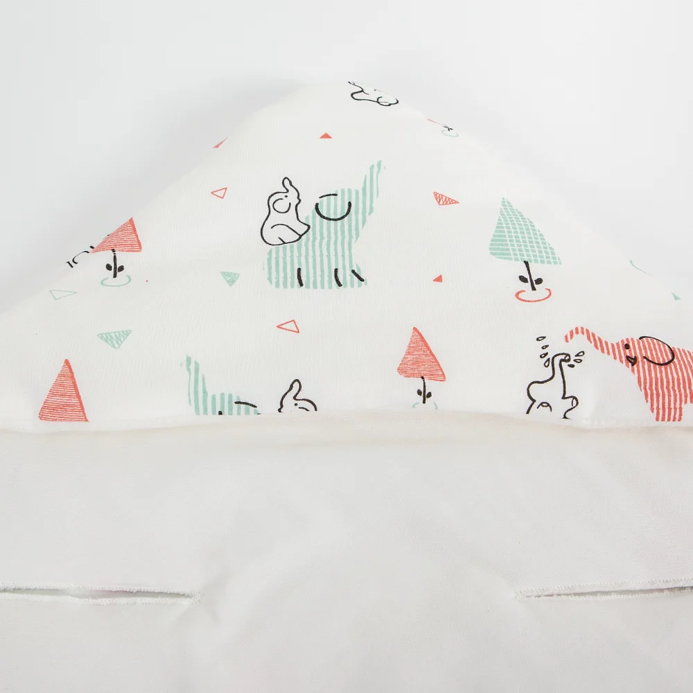 الوليد سلة بطانية 90*90 سنتيمتر ربيع الخريف يندبروف الدافئة مقنعين المغلف في مقعد سيارة الطفل لطيف الفيل طباعة للفتيات