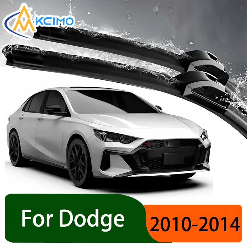 

Silent Black Front Rear Wiper Blades Set for Dodge Attitude RB 2010-2014 Auto Windscreen Windshield Window Wiper Accessories