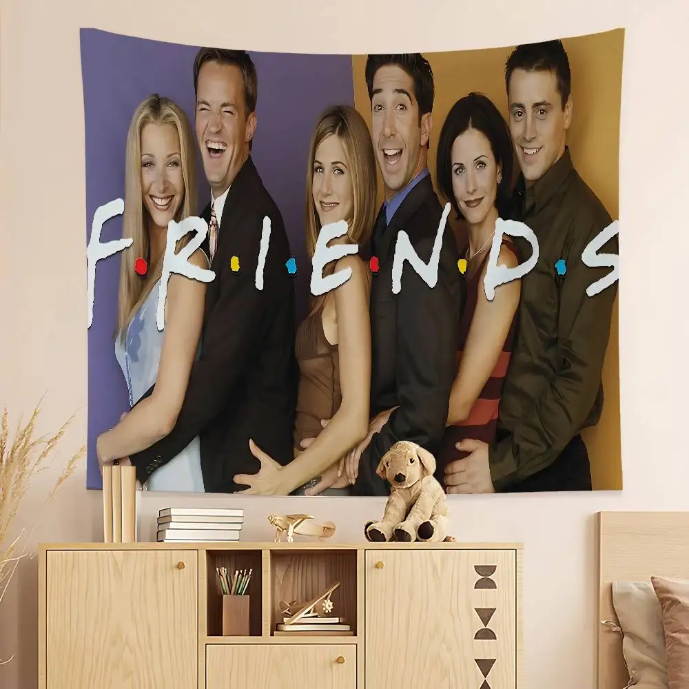 Classic Sitcom Series F-Friends Colorful Tapestry Wall Hanging Bohemian Wall Tapestries Mandala Wall Hanging Sheets