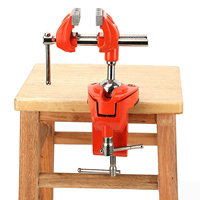 Mini 360°Rotating Clamp Vise Adjustable 70mm Jaw Width Vise Table Clamp for Workbench Woodwork