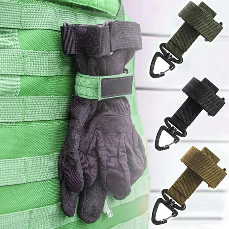 Guantes de Trabajo Multiusos de Nailon con Gancho de Seguridad - Hebilla Táctica para Colgar al Aire Libre para Escalada, Camping y Trabajos con Cuerdas, Duraderos