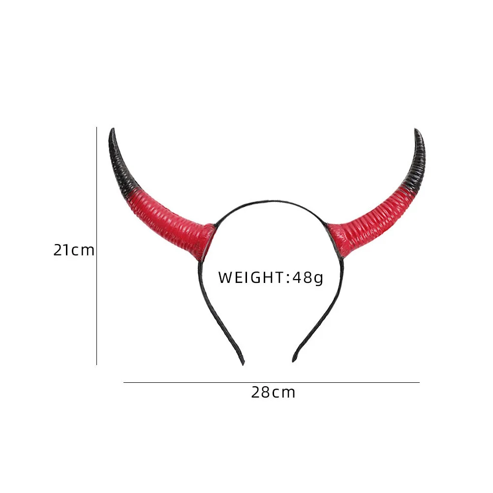 뿔 머리 장식 파티 머리띠 뿔, 코스프레 액세서리 소품, 머리 고리, Pu 코스튬 머리띠