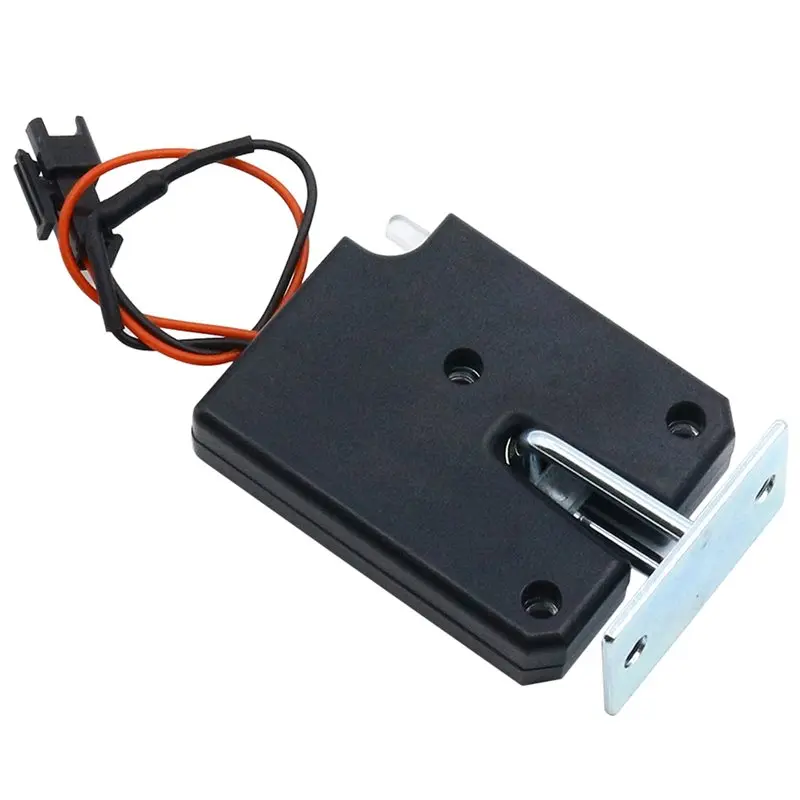 [NEW A09R!】 Electric Lock DC 12V Titanium Wire Electronic Control Lock Plastic Titanium Small Electric Lock For Vending Machine