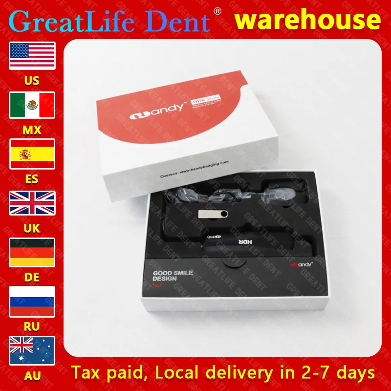 US Mx RU EU In Stock GreatLife Waterproof AI AED Original Nanopix Intraoral Imaging System Digital Dental Sensor X-Ray Rvg Image