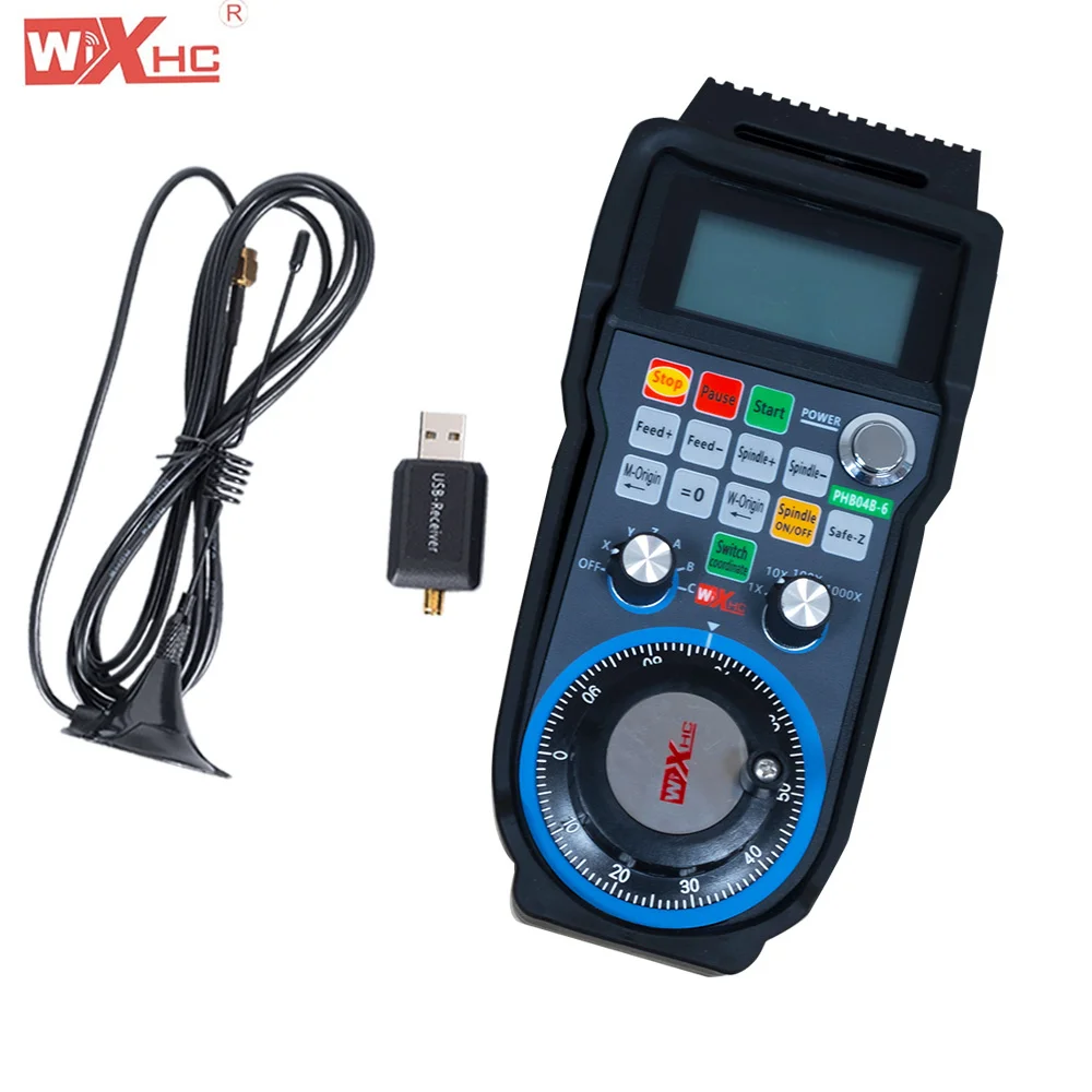 CNC Machining Part 6 axis Wireless Programmable Remote Controller Customized Functions Wireless Handwheel 6 Axis PHB04B -6