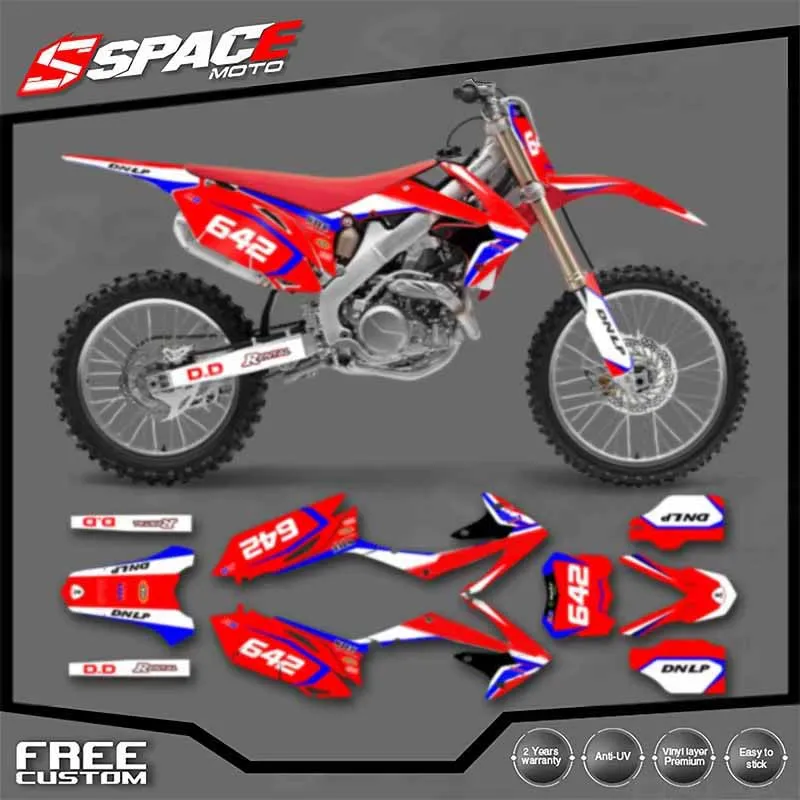 

SPACE Custom Motorcycle Graphics Background Decal for HONDA CRF250 2010 2011 2012 2013 CRF450 2009-2012 Decals Stickers Kits 02