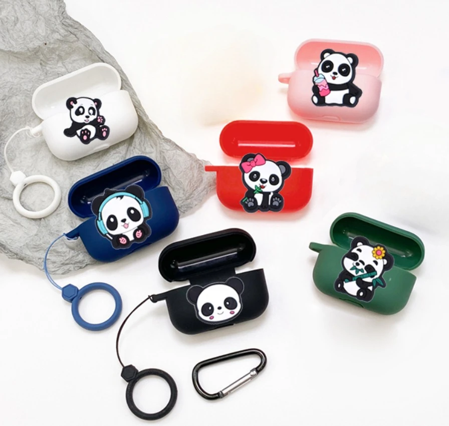 Funda de silicona con dibujos de Panda para WF-1000XM3 / WF-SP800N Sony, bonita funda para auriculares, WF-SP800N