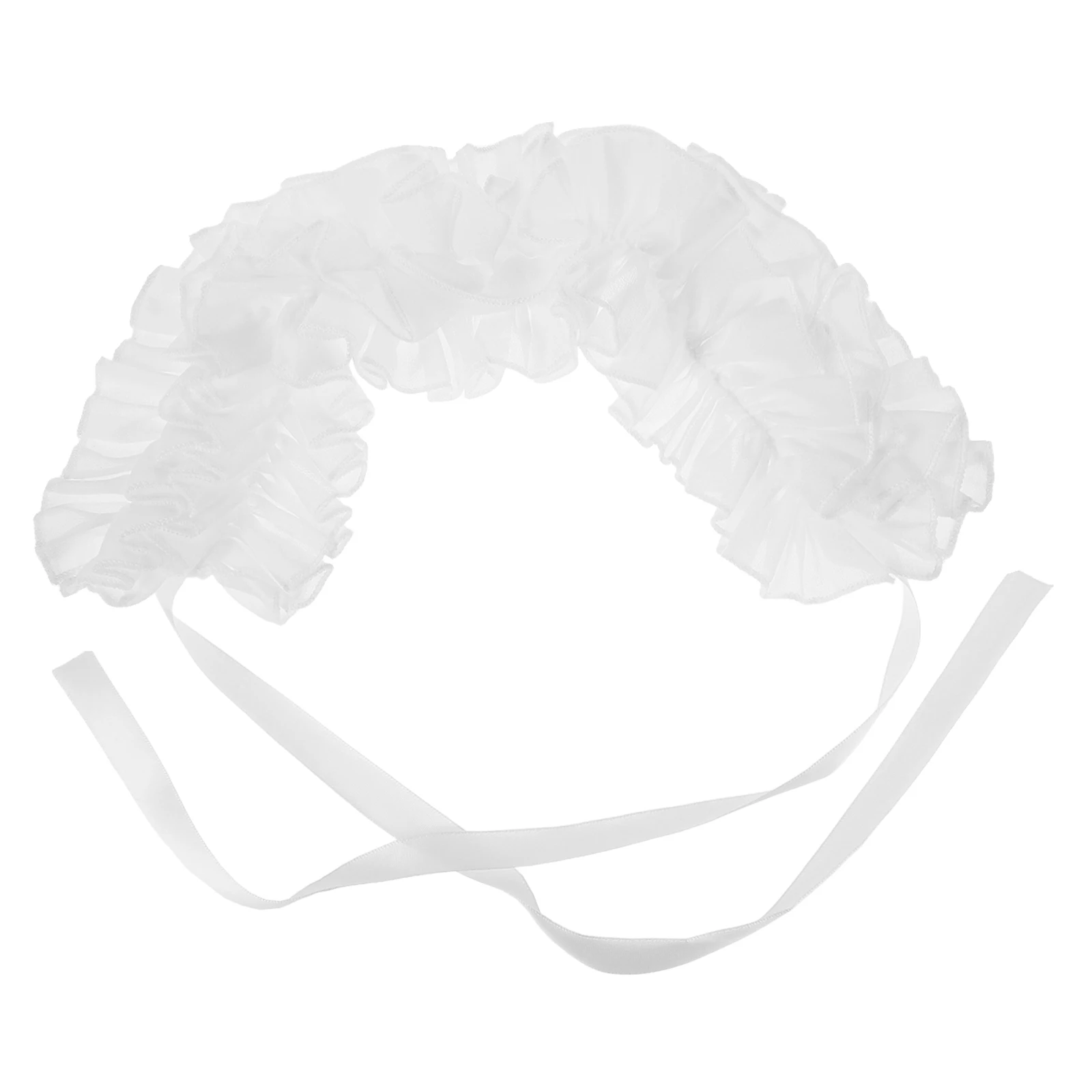 

Chiffon Fungus Collar Mesh Ruffled Detachable Women Lace Blouse Stylish Fashion Accessories Performance Photography Prop