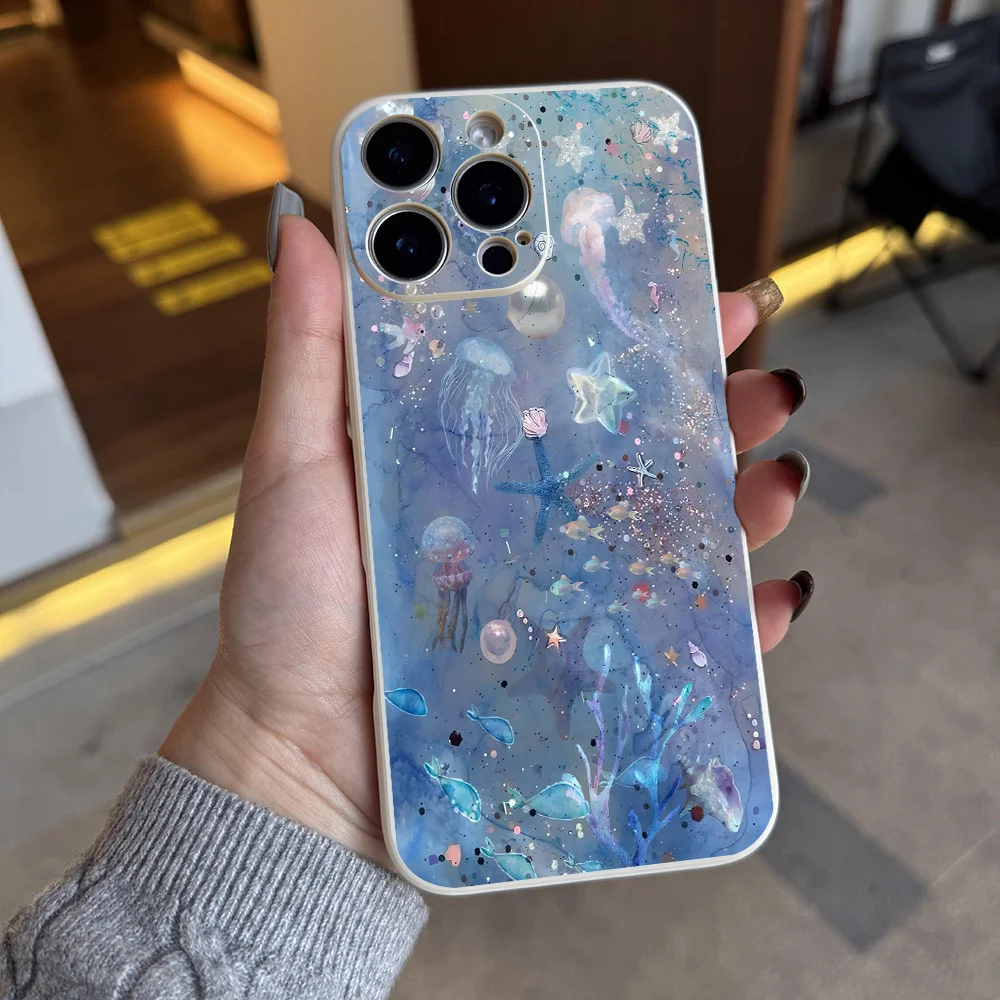 حافظة هاتف Sea Life تحت الماء لهاتف iPhone17 16 11 15 14 13 12 Pro Max Plus