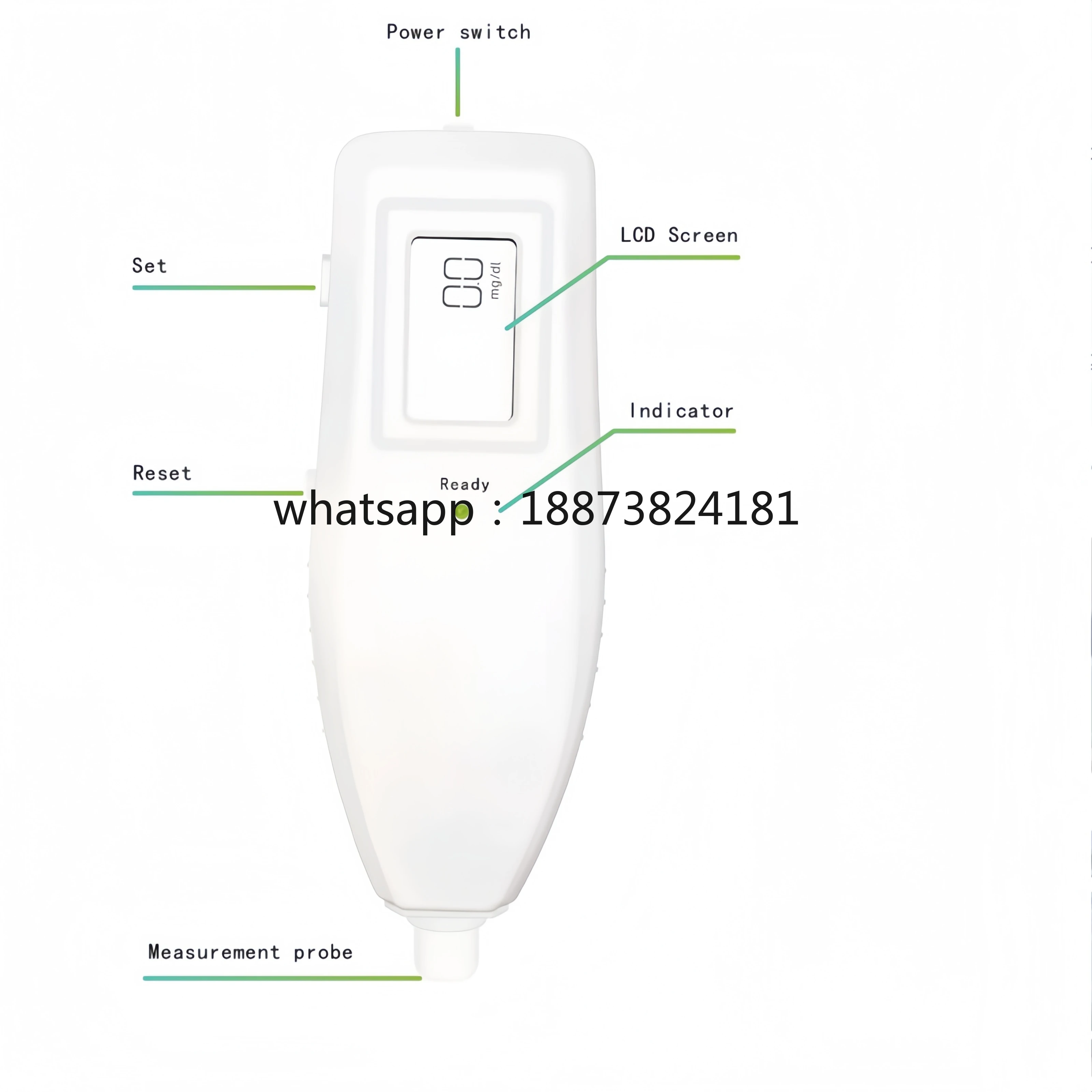 Hot Selling New Portable Handheld Neonatal and Infant Transcutaneous Jaundice Detector fast shipping