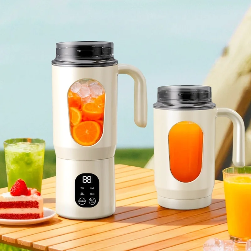 Portable Juicer Blender Multifunctional Rechargeable Juicer Extractor For Fruits Vegetables Nuts Easy To Clean Home Dorm Use