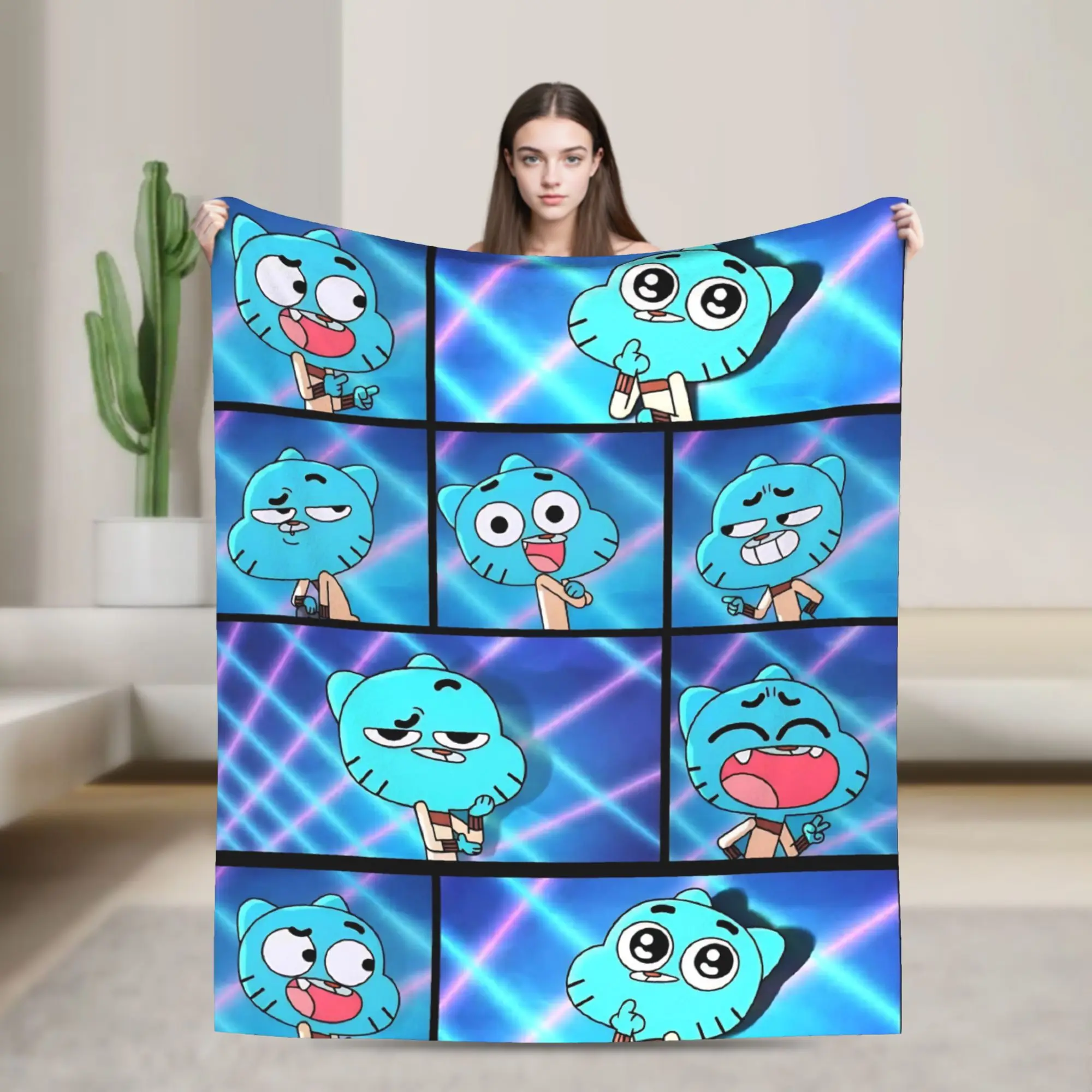 Gumballs Knitted Blankets Fleece Amazings Gumballs Warm Throw Blankets for Airplane Travel Bedspread