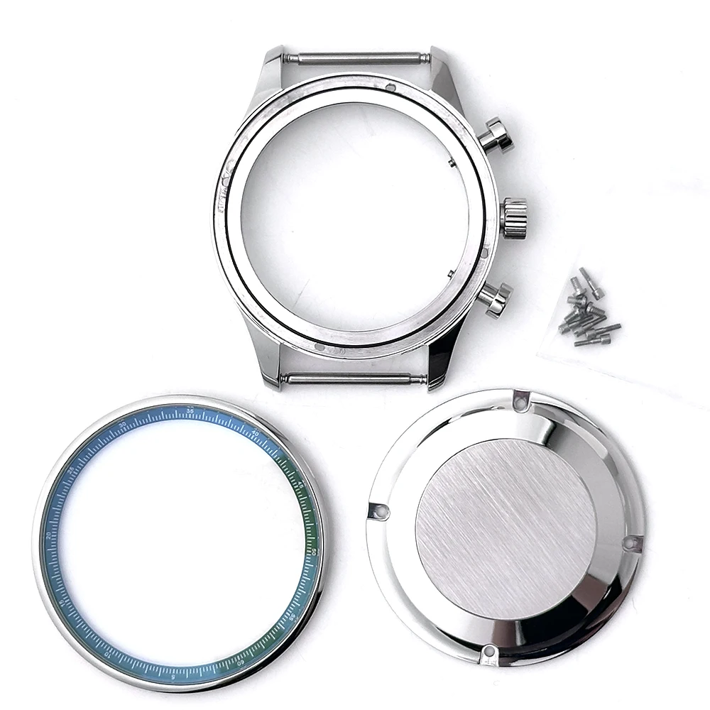 41mm VK61 VK63 VK67 Watch Case Hands Strap Fit 34.5mm Dial No logo
