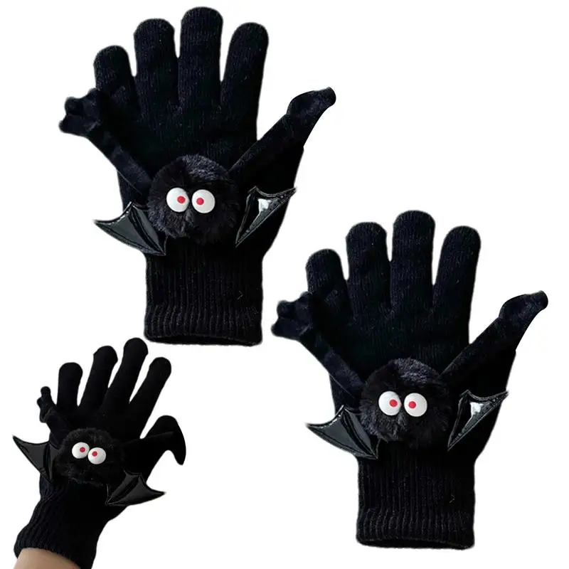 Halloween Gloves Magnetic Mitten Driving Hiking Running Winter Gloves Halloween Thermal Soft Gloves Mitten For Men And Women