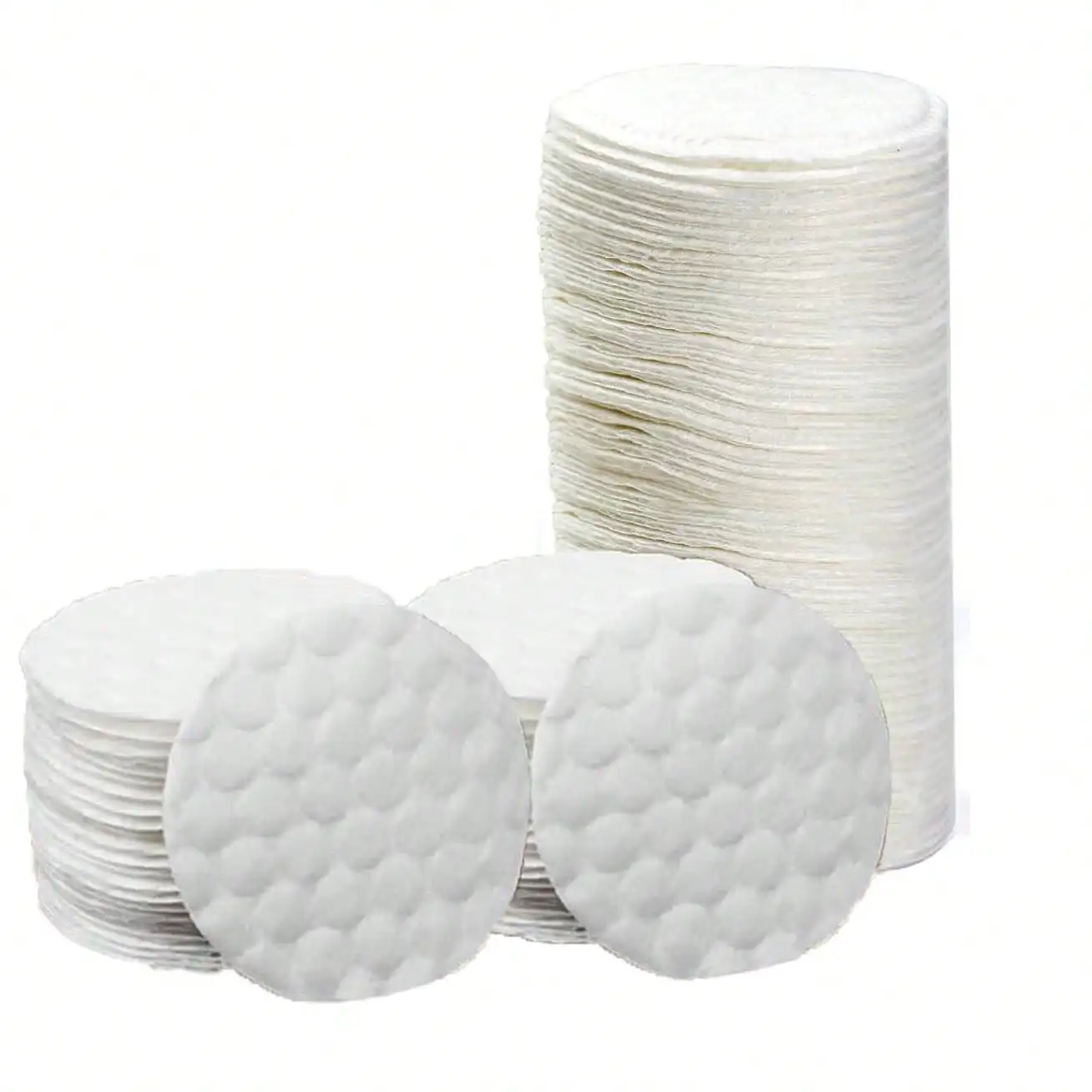 300 قطعة من وسادات إزالة المكياج الدائرية القطنية للوجه، أساسيات التجميل الناعمة للنساء والرجال #1