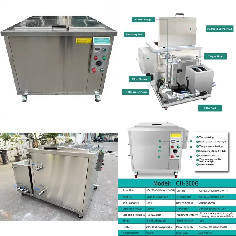 Industrial Ultrasonic Cleaning Machine for Electric Fuel Engine Cylinder and Automobile Wheel Cleaner