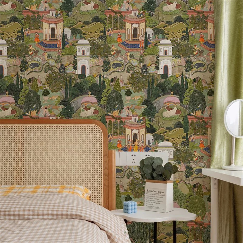 Peel and Stick Wallpaper Accent Wall French Chinoiserie Style Country Farmhouse Wallpaper for Apartments Nursery Home