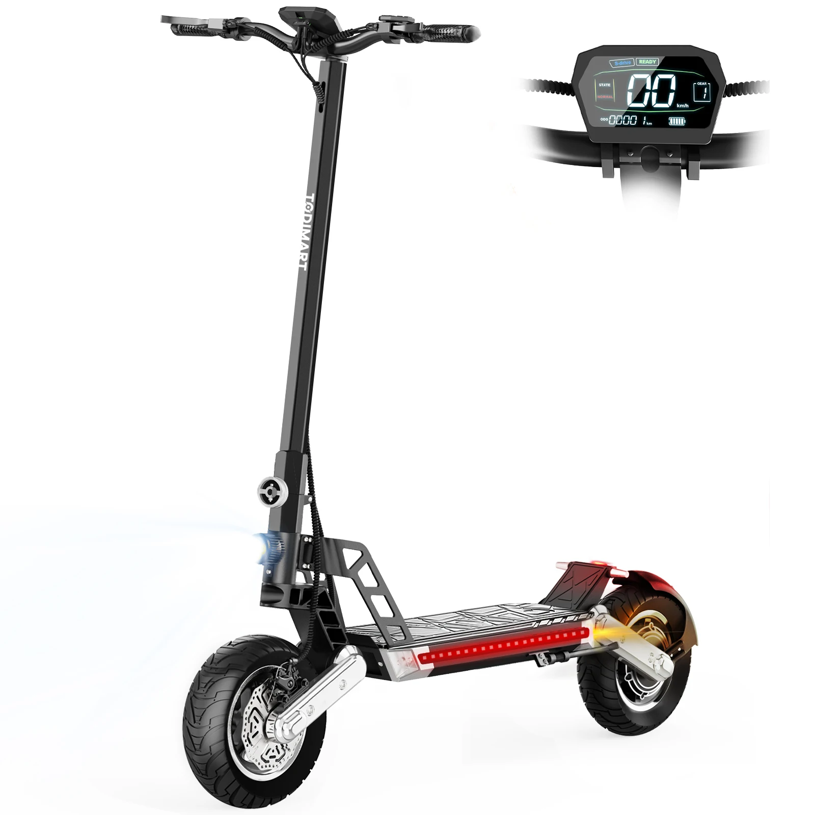 

TODIMART G2 Electric Kick Scooter Foldable 10-inch High-Speed Two-Wheel Scooter