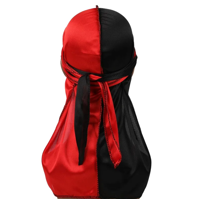 Long Tailed Braid Bag Head Hat Sports Small Hat Simulation Silk Color Headscarf Women Men Adjustable Breathable Soft Cozy